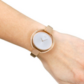  Shop Authentic Calvin Klein Impetuos Silver Dial Rose Gold Steel Strap Watch for Women - K4F2N616 - Luxxuri