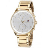  Shop Authentic Tommy Hilfiger Chase Quartz White Dial Gold Steel Strap Watch for Men - 1791576 - Luxxuri