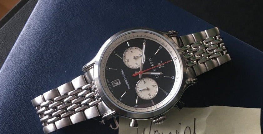  Shop Authentic Maserati Legend Chronograph Black Dial Stainless Steel Watch For Men - R8873638001 - Luxxuri