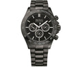 Hugo Boss Ikon Chronograph Black Dial Black Steel Strap Watch for Men - 1512961