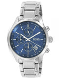  Shop Authentic Hugo Boss Grand Prix Blue Dial Silver Steel Strap Watch for Men - 1513478 - Luxxuri