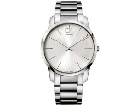  Shop Authentic Calvin Klein City Silver Dial Silver Steel Strap Watch for Men - K2G2G146 - Luxxuri