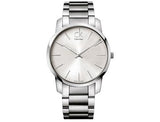  Shop Authentic Calvin Klein City Silver Dial Silver Steel Strap Watch for Men - K2G2G146 - Luxxuri