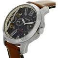 Fossil Grant Twist Multifunction Blue Dial Brown Leather Strap Watch for Men - ME1161