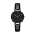  Shop Authentic Daniel Wellington Classic Petite Reading Black Dial Black Leather Strap Watch For Women - DW00100235 - Luxxuri