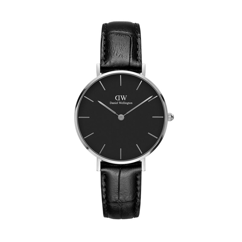  Shop Authentic Daniel Wellington Classic Petite Reading Black Dial Black Leather Strap Watch For Women - DW00100235 - Luxxuri