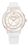  Shop Authentic Swarovski Octea Lux White Dial White Leather Strap Watch for Women - 5414416 - Luxxuri