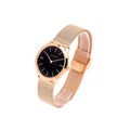  Shop Authentic Calvin Klein Minimal Black Dial Rose Gold Mesh Bracelet Watch for Women - K3M2262Y - Luxxuri
