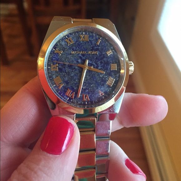  Shop Authentic Michael Kors Channing Blue Dial Two Tone Steel Strap Watch For Women - MK5893 - Luxxuri