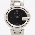  Shop Authentic Gucci Guccisima Quartz Black Dial Silver Steel Strap Watch For Women - YA134501 - Luxxuri