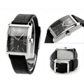  Shop Authentic Calvin Klein Window Black Dial Black Leather Strap Watch for Men - K2M21107 - Luxxuri