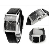  Shop Authentic Calvin Klein Window Black Dial Black Leather Strap Watch for Men - K2M21107 - Luxxuri