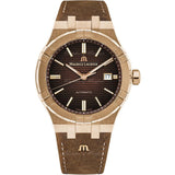  Shop Authentic Maurice Lacroix Aikon Automatic Brown Dial Brown Leather Strap Watch For Men - AI6008-BRZ01-730-3 - Luxxuri