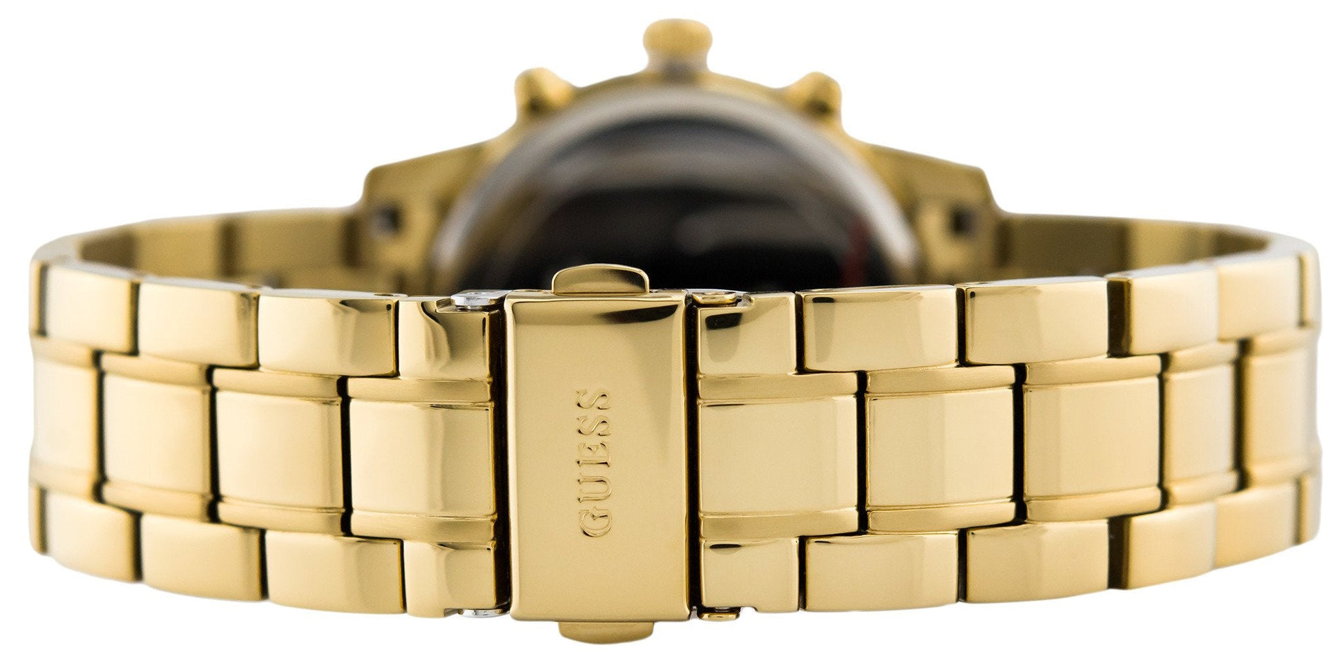  Shop Authentic Guess Mini Sunrise Quartz Analog Orange Dial Gold Steel Strap Watch For Women - W0448L7 - Luxxuri