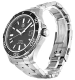  Shop Authentic Tag Heuer Aquaracer Caliber 5 Automatic Black Dial Silver Steel Strap Watch for Men - WAK2110.BA0830 - Luxxuri