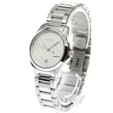  Shop Authentic Gucci G Timeless Quartz Silver Dial Silver Steel Strap Watch For Women - YA126551 - Luxxuri
