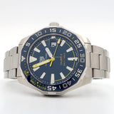  Shop Authentic Tag Heuer Aquaracer Caliber 5 Match Timer Shinji Kagawa Edition Blue Dial Silver Steel Strap Watch for Men - WAY201H.BA0927 - Luxxuri