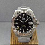  Shop Authentic Tag Heuer Aquaracer Automatic Caliber 5 Black Dial Silver Steel Strap Watch for Men - WBD2110.BA0928 - Luxxuri