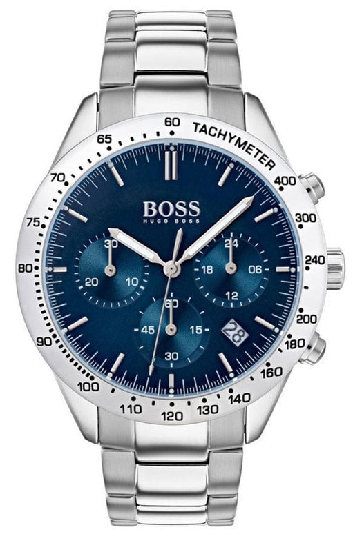  Shop Authentic Hugo Boss Talent Blue Dial Silver Steel Strap Watch for Men - 1513582 - Luxxuri