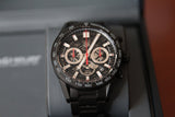  Shop Authentic Tag Heuer Carrera Automatic Chronograph Black Dial Black Steel Strap Watch for Men - CBG2090.BH0661 - Luxxuri