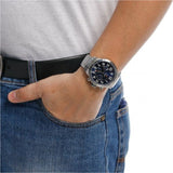  Shop Authentic Tommy Hilfiger Trent Chronograph Black Dial Silver Steel Strap Watch for Men - 1791054 - Luxxuri