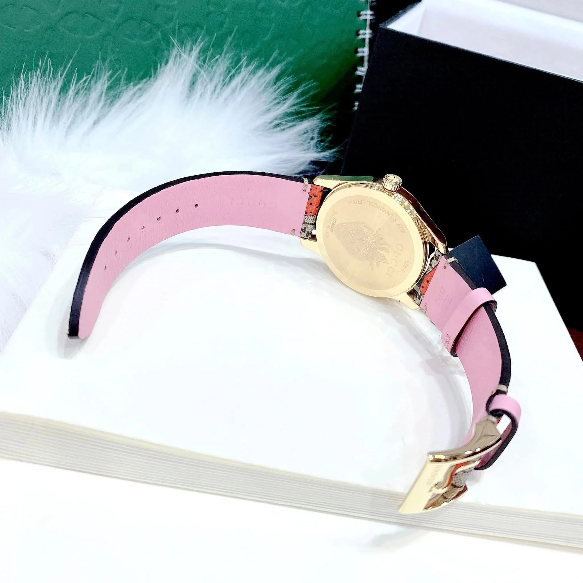  Shop Authentic Gucci G Timeless Brown Dial Brown Leather Strap Watch For Women - YA1264133 - Luxxuri