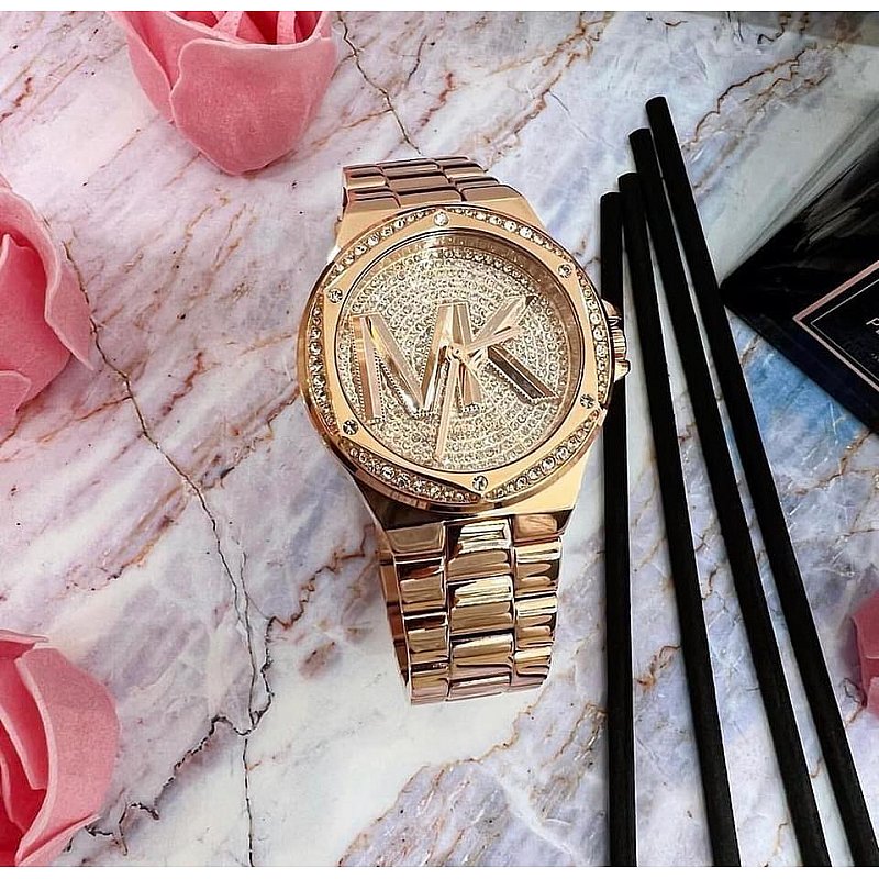  Shop Authentic Michael Kors Lennox Three Hand Rose Gold Dial Rose Gold Steel Strap Watch For Women - MK7230 - Luxxuri