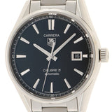  Shop Authentic Tag Heuer Carrera Automatic Black Dial Silver Steel Strap Watch for Men - WAR211A.BA0782 - Luxxuri