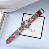  Shop Authentic Gucci G Timeless Quartz Brown Dial Brown Leather Strap Watch For Men - YA1264158 - Luxxuri