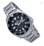  Shop Authentic Seiko 5 Sports Automatic Day Date Black Dial Silver Steel Strap Watch for Men - SRPD55K1 - Luxxuri