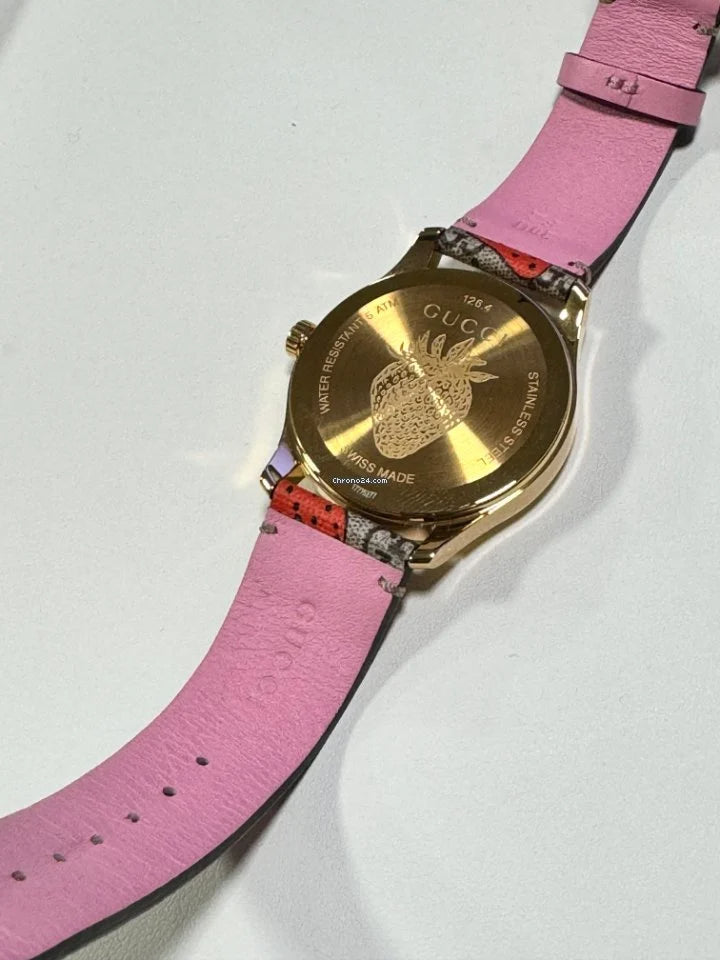  Shop Authentic Gucci G Timeless Brown Dial Brown Leather Strap Watch For Women - YA1264133 - Luxxuri