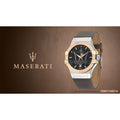  Shop Authentic Maserati Potenza Black Dial Brown Leather Strap Watch For Men - R8851108014 - Luxxuri