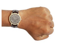 Shop Authentic Guess Wafer Quartz Beige Dial Brown Leather Strap Watch For Men - W0496G1 - Luxxuri