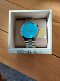 Shop Authentic Michael Kors Runway Blue Dial Silver Steel Strap Watch for Women - MK3292 - Luxxuri