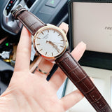  Shop Authentic Tissot T Classic PR 100 Quartz White Dial Brown Leather Strap Watch for Men - T101.410.26.031.00 - Luxxuri