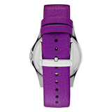  Shop Authentic Marc Jacobs Baby Dave Silver Dial Purple Leather Strap Watch for Women - MBM1262 - Luxxuri