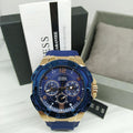  Shop Authentic Guess Genesis Quartz Blue Dial Blue Silicone Strap Watch For Men - W1254G3 - Luxxuri
