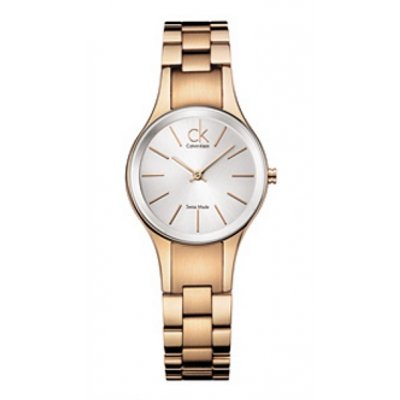  Shop Authentic Calvin Klein Simplicity White Dial Rose Gold Steel Strap Watch for Women - K4323520 - Luxxuri