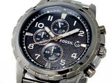  Shop Authentic Fossil Dean Chronograph Black Dial Black Steel Strap Watch for Men - FS4721 - Luxxuri
