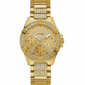  Shop Authentic Guess Frontier Diamonds Gold Dial Gold Steel Strap Watch For Women - W1156L2 - Luxxuri