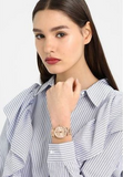 Shop Authentic Fossil Carlie Rose Gold Dial Rose Gold Steel Strap Watch for Women - ES4301 - Luxxuri