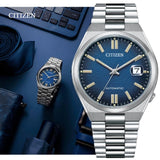  Shop Authentic Citizen Tsuyosa Automatic Dark Blue Dial Silver Steel Strap Watch For Men - NJ0151-88L - Luxxuri