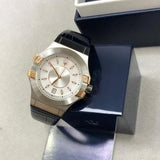  Shop Authentic Maserati Potenza Diamonds Silver Dial Blue Leather Strap Watch For Women - R8851108502 - Luxxuri