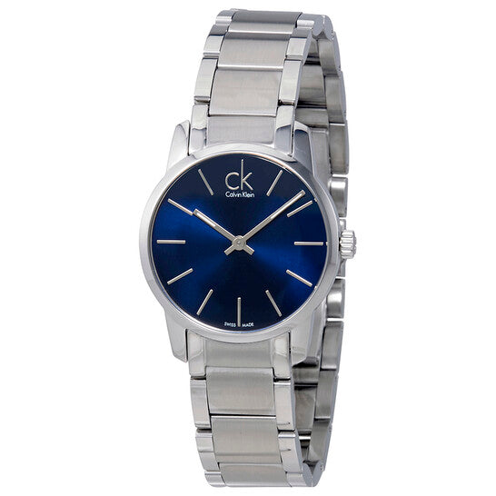  Shop Authentic Calvin Klein City Blue Dial Silver Steel Strap Watch for Women - K2G2314N - Luxxuri