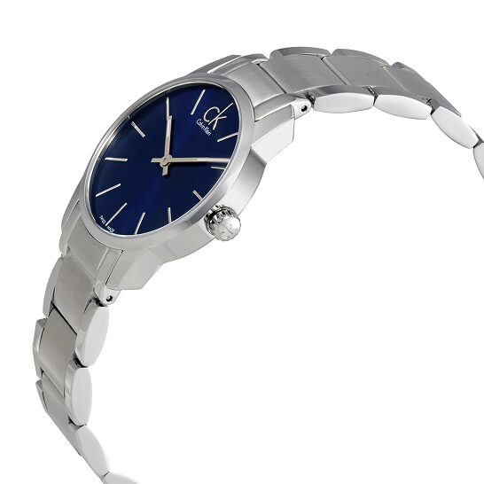  Shop Authentic Calvin Klein City Blue Dial Silver Steel Strap Watch for Women - K2G2314N - Luxxuri