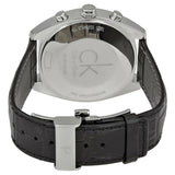  Shop Authentic Calvin Klein Masculine Chronograph White Dial Black Leather Strap Watch for Men - K2H27120 - Luxxuri