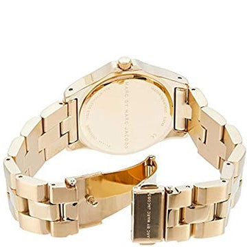 Shop Authentic Marc Jacobs Blade White Dial Gold Steel Strap Watch for Women - MBM3050 - Luxxuri