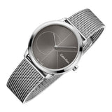  Shop Authentic Calvin Klein Minimal Black Dial Silver Mesh Bracelet Watch for Women - K3M22123 - Luxxuri