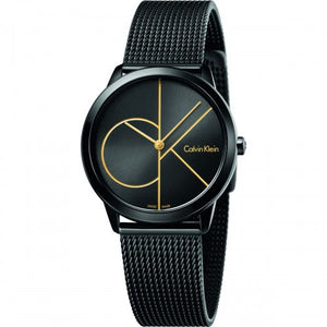  Shop Authentic Calvin Klein Minimal Black Dial Black Mesh Bracelet Watch for Women - K3M224X1 - Luxxuri