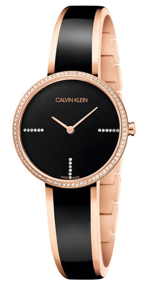  Shop Authentic Calvin Klein Seduce Black Dial Two Tone Steel Strap Watch for Women - K4E2NX1S - Luxxuri